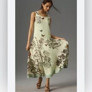 Kavita Bhartia Sleeveless A-Line‎ Floral Maxi Dress